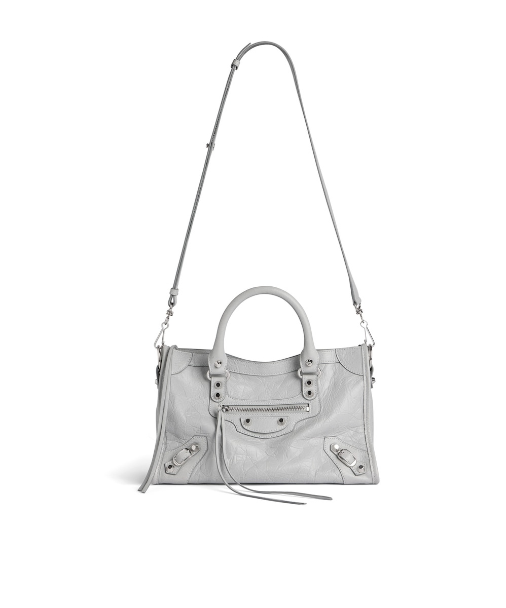 Balenciaga Le City Small Arena Leather Crossbody Bag