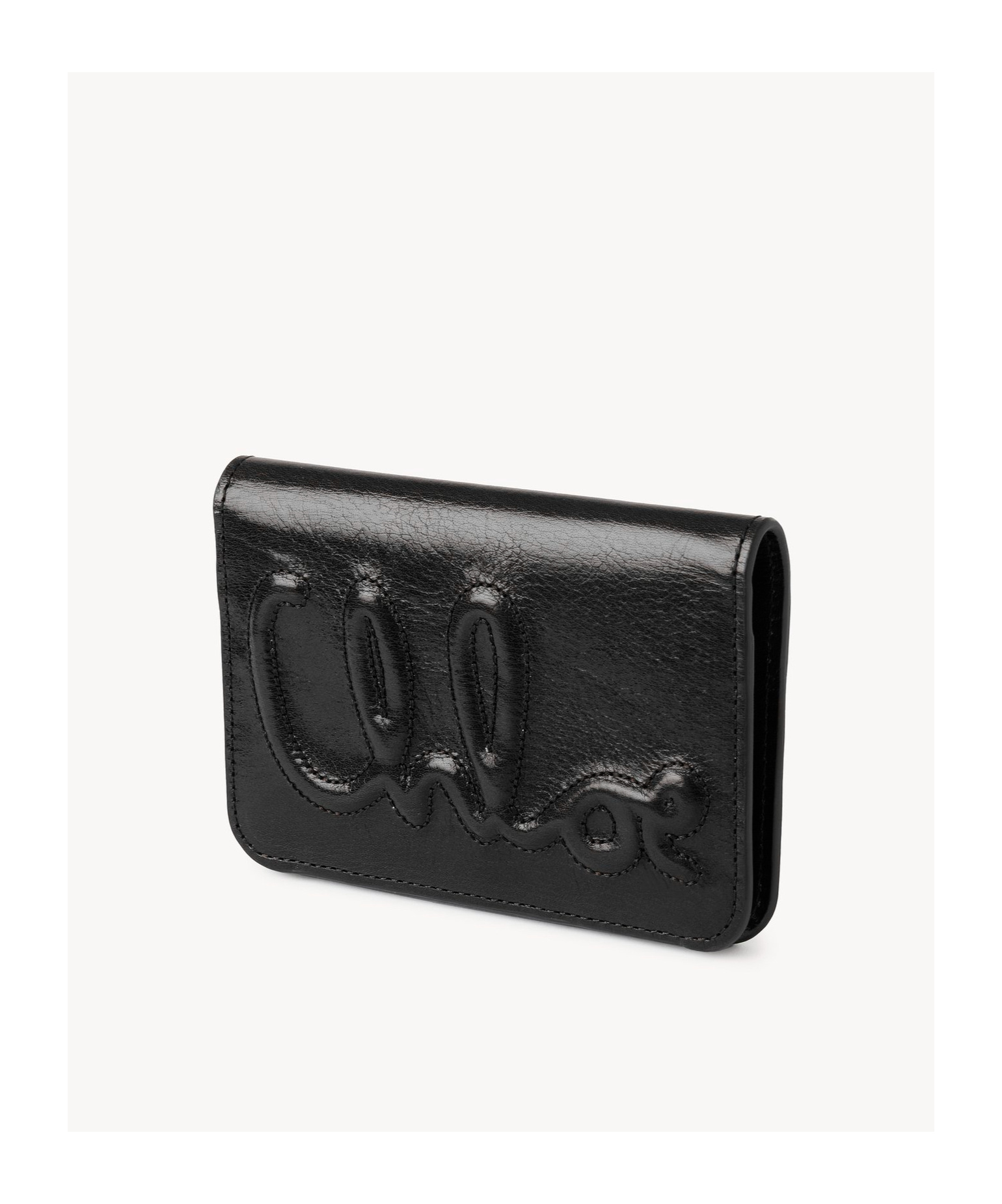 Chloé Double-fold Wallet In Black