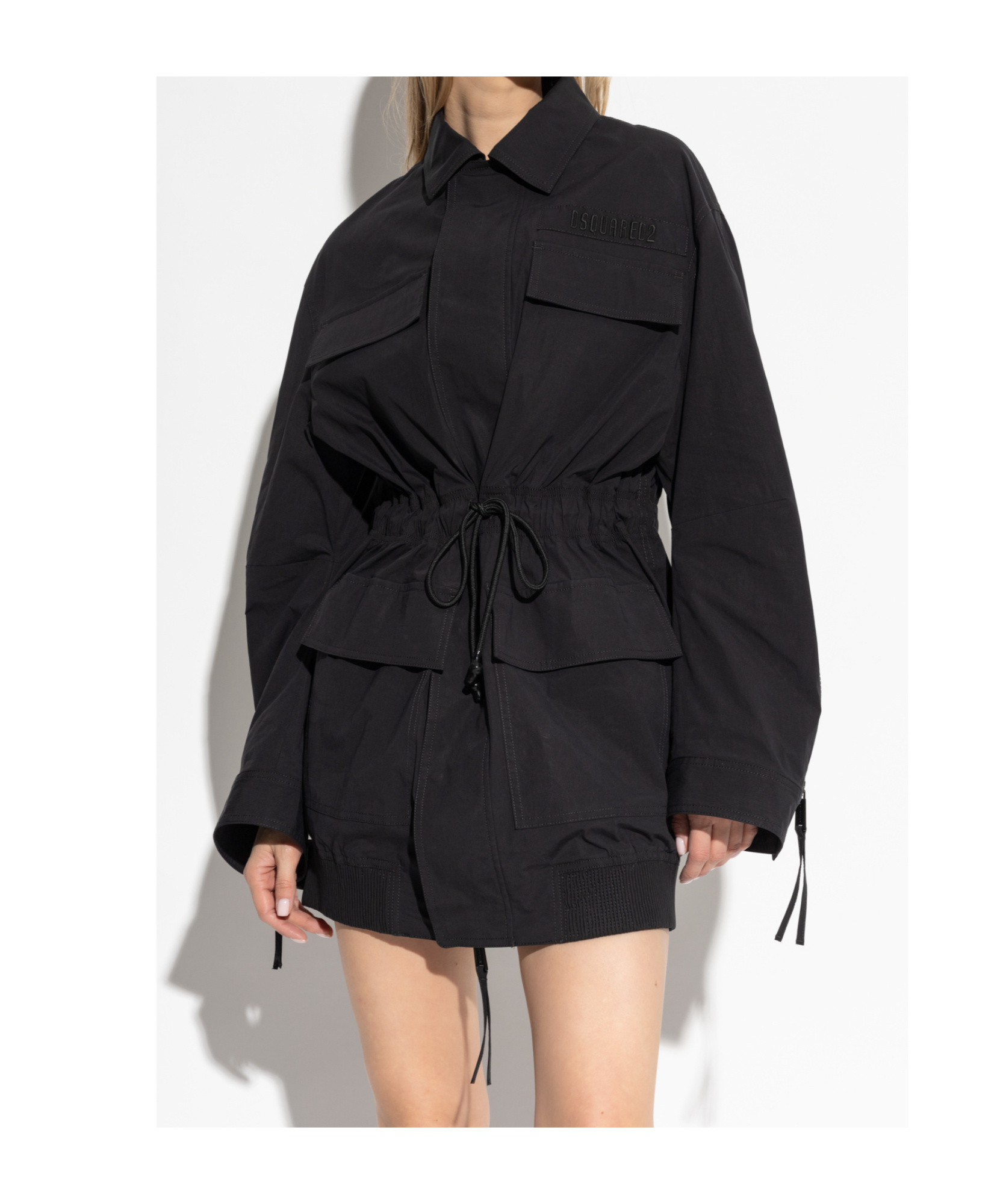 Dsquared2 Long-sleeved Casual Jacket In Black