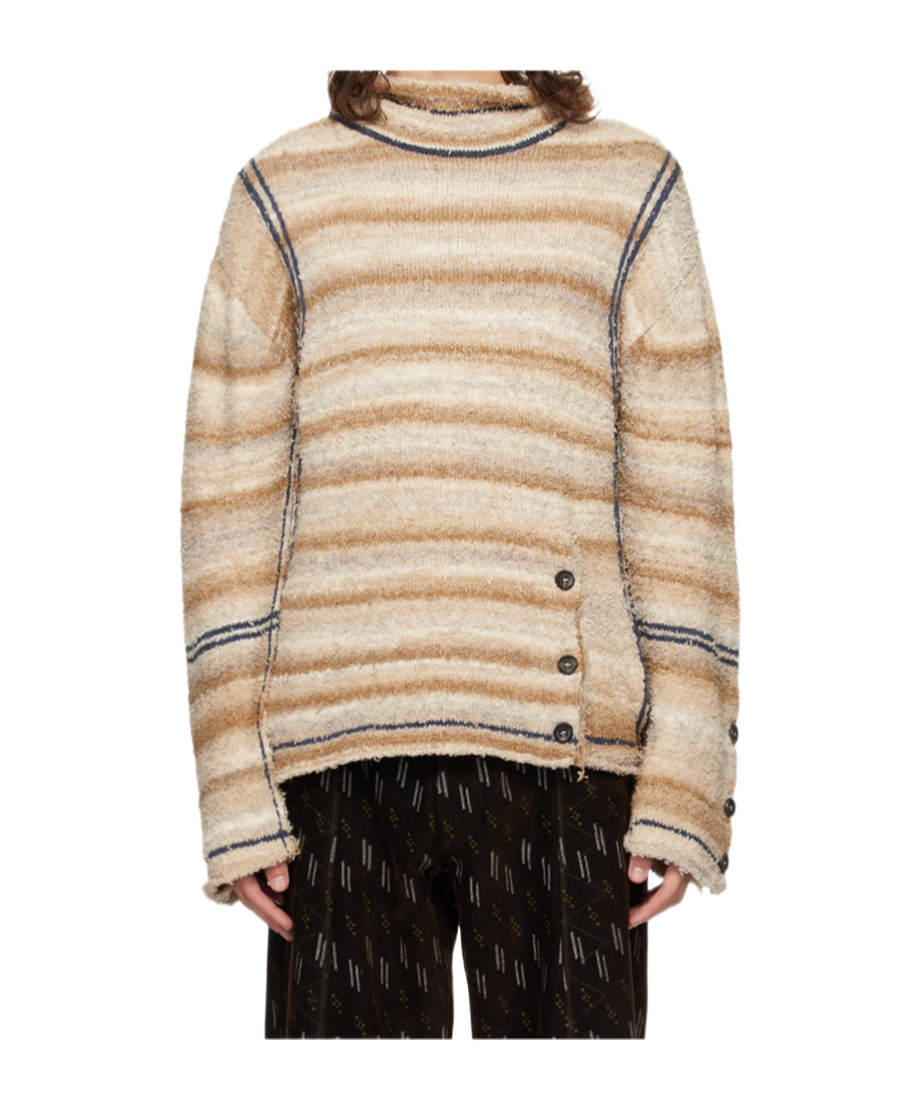 Kiko Kostadinov Beige Scarpitta Turtleneck In Nude