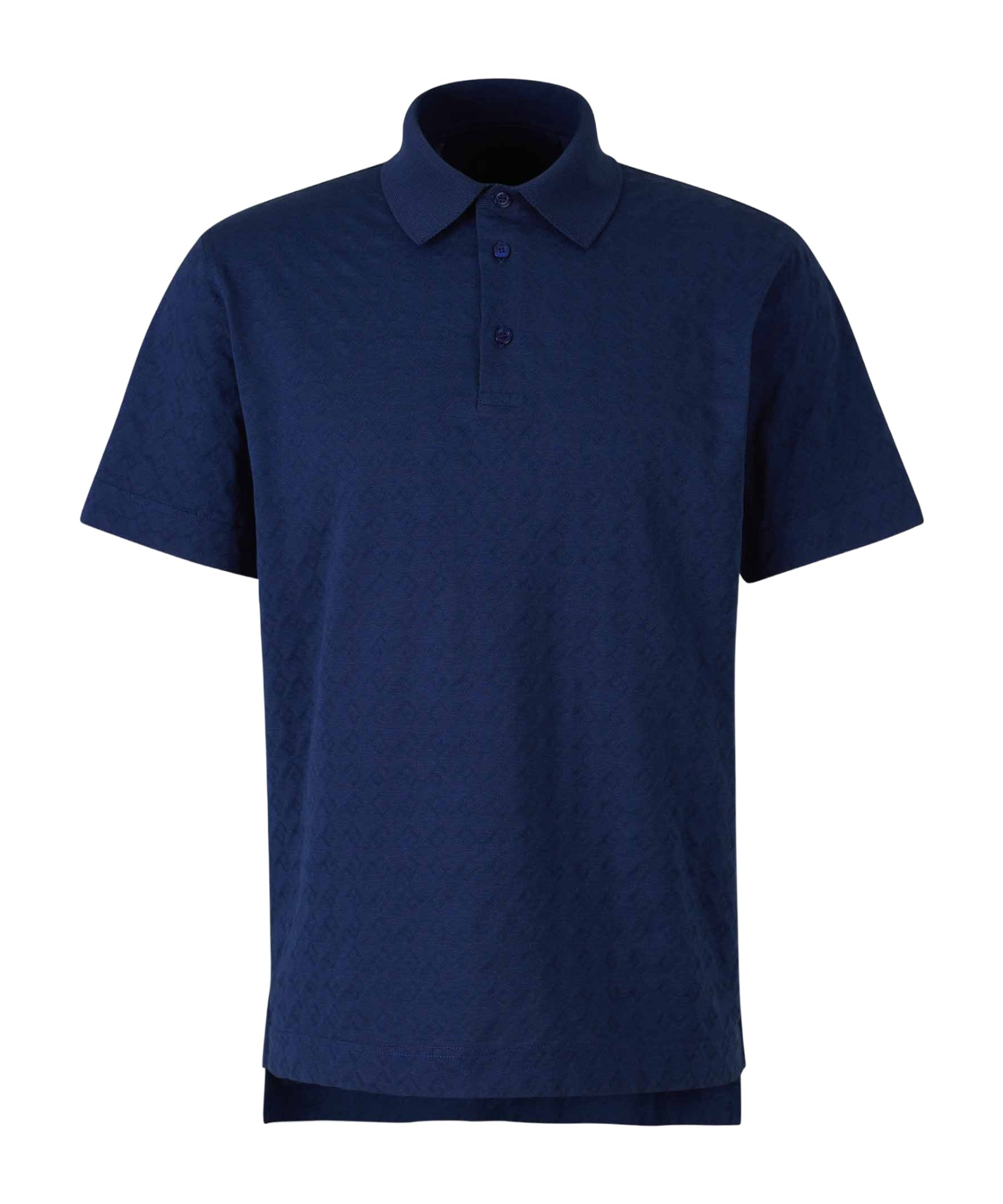 Givenchy 4g-jacquard Short-sleeved Polo Shirt In Blue