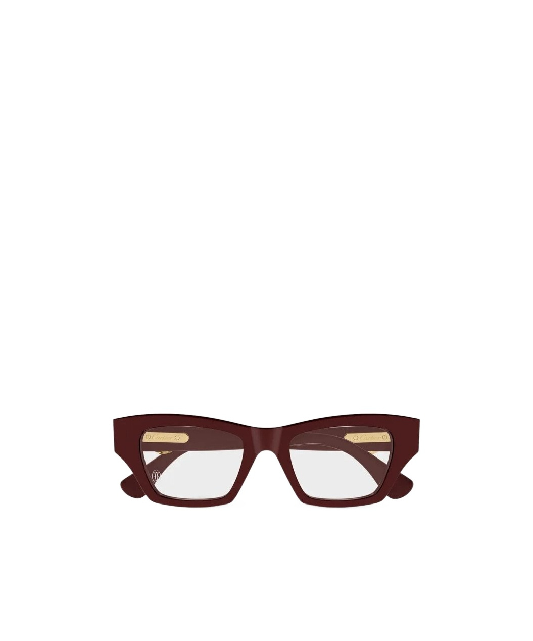Cartier Cat Eye Frame Glasses In Yellow