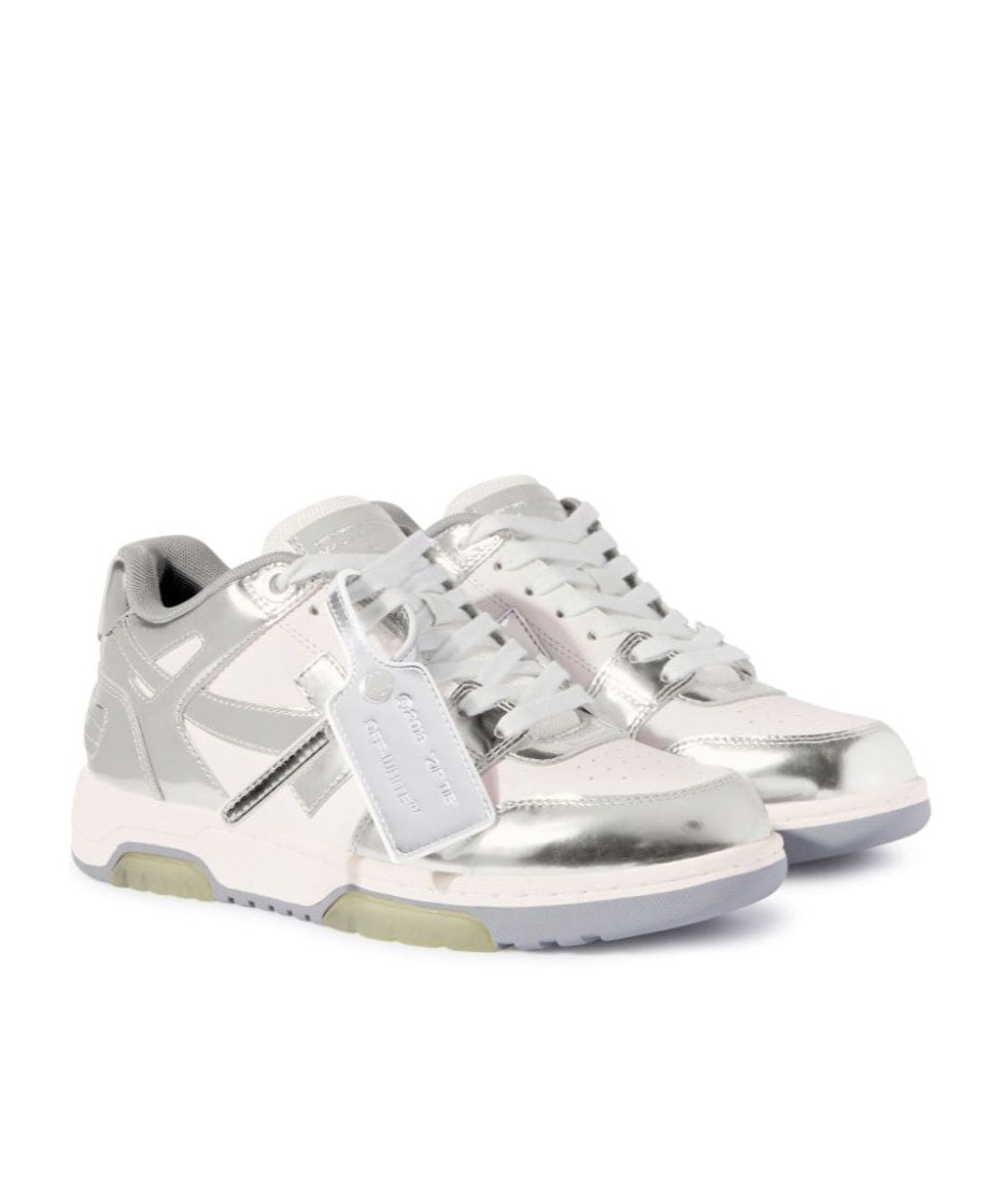 Off-white Metallicpanel Lowtop Sneaker In White