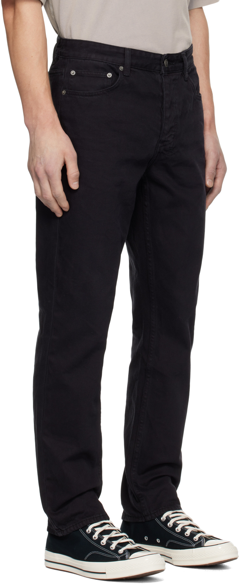 Shop Ksubi Hazlow Ghosted Jeans In Black