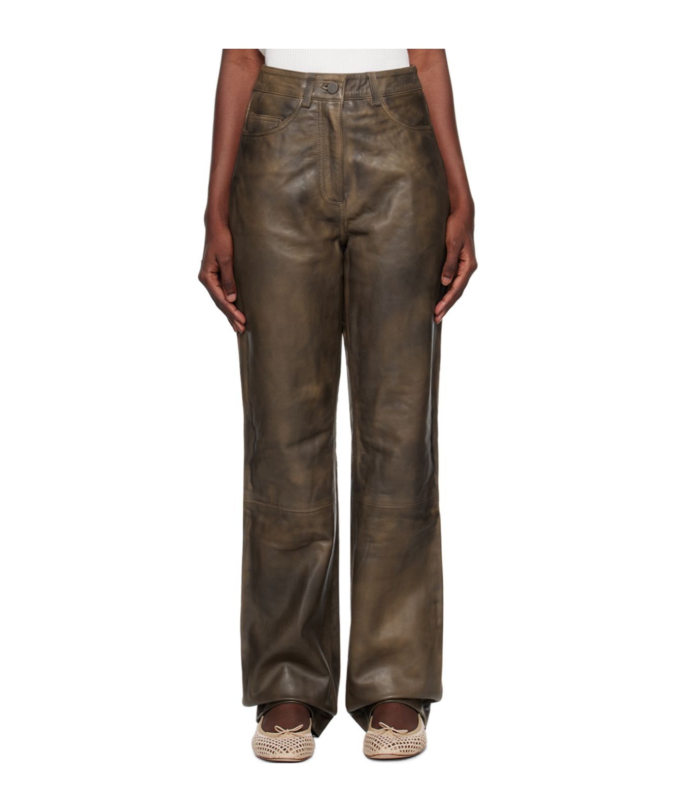 Remain Birger Christensen Five-pocket Casual Pants In Brown