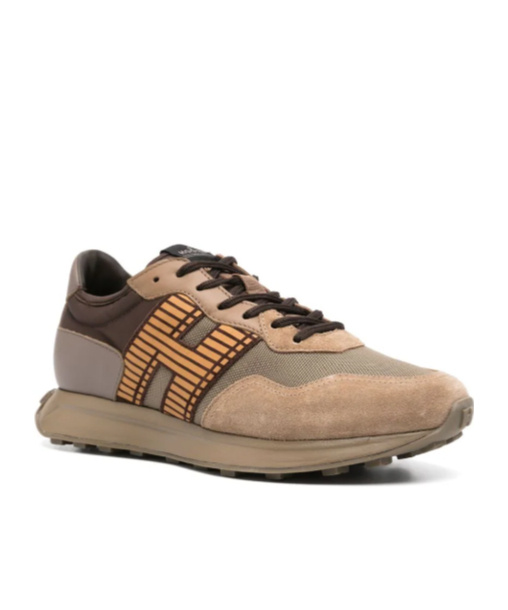 Hogan Laced Sneakers In Nude