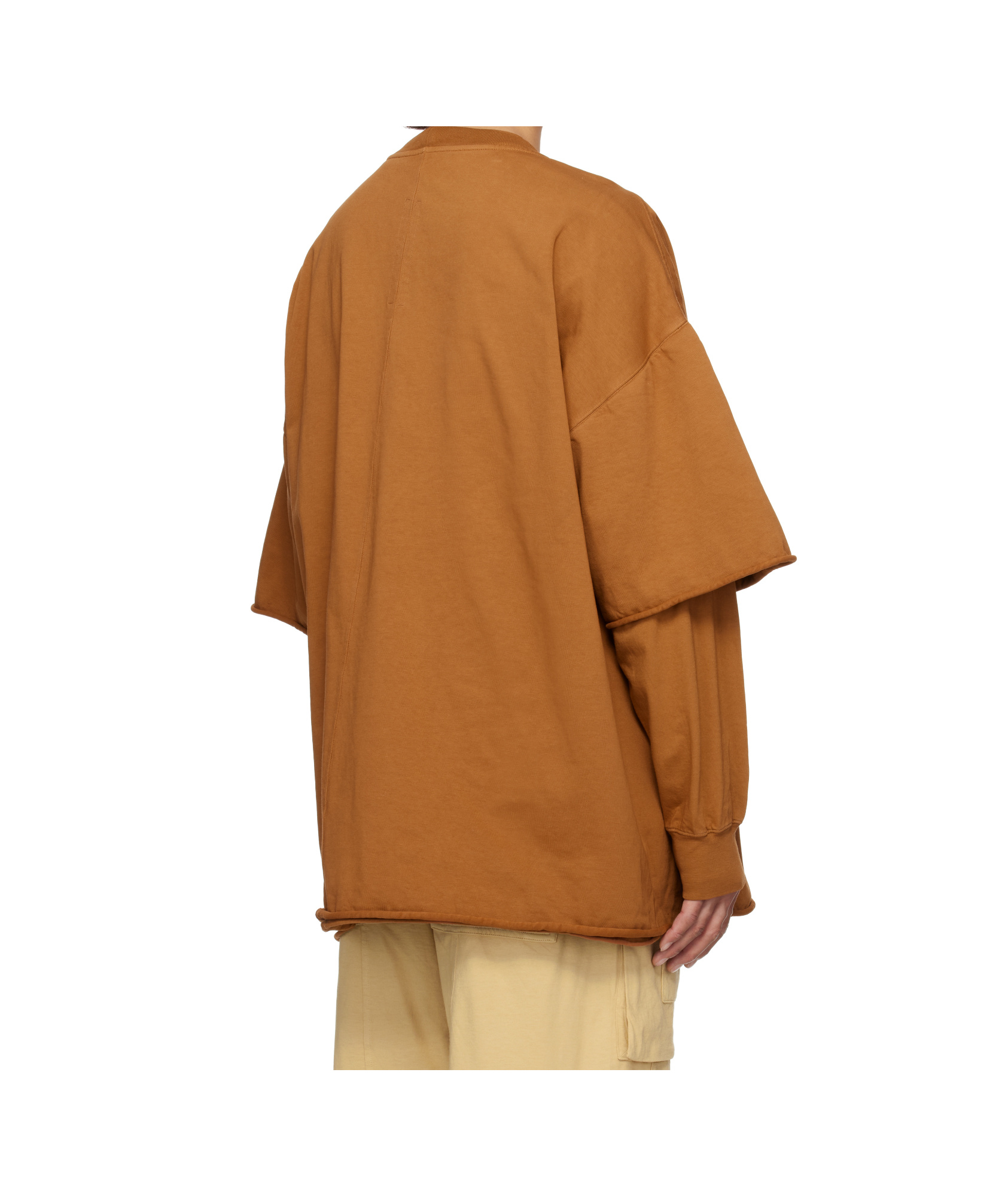 Shop Rick Owens Drkshdw Hollywood Tommy Hustler Sweat T-shirt In Brown