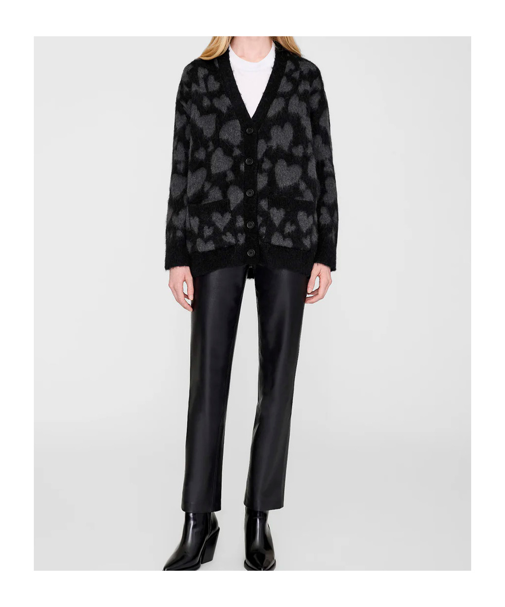 Shop Anine Bing Long-sleeved Sweater In Black