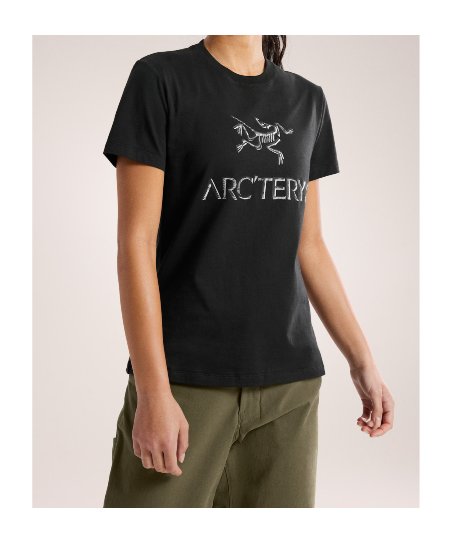 Arc'teryx Arc'word Cotton T-shirt Women's In Black