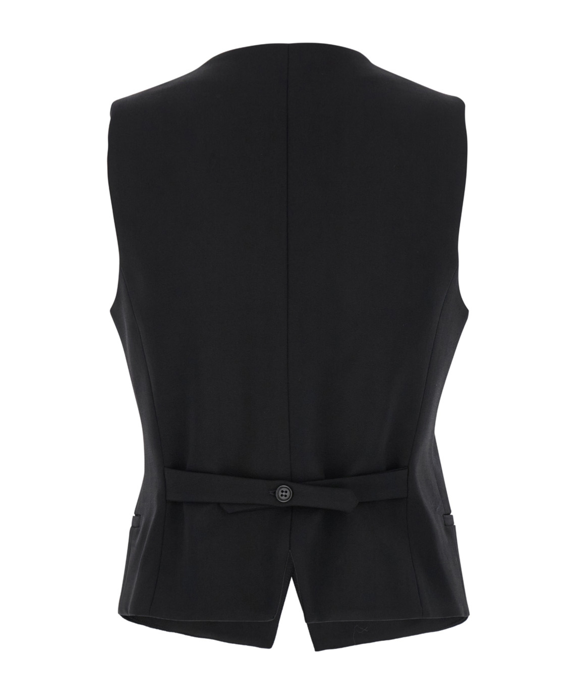 P.a.r.o.s.h Black Vest With Button Closure In Fabric Woman In Black