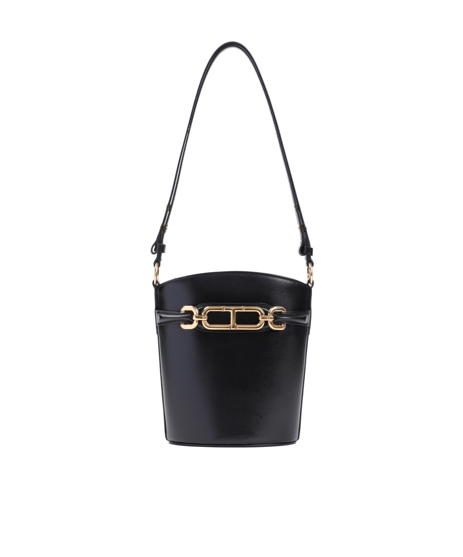 Tom Ford Small Leather Bucket Shoulder Bag In Black