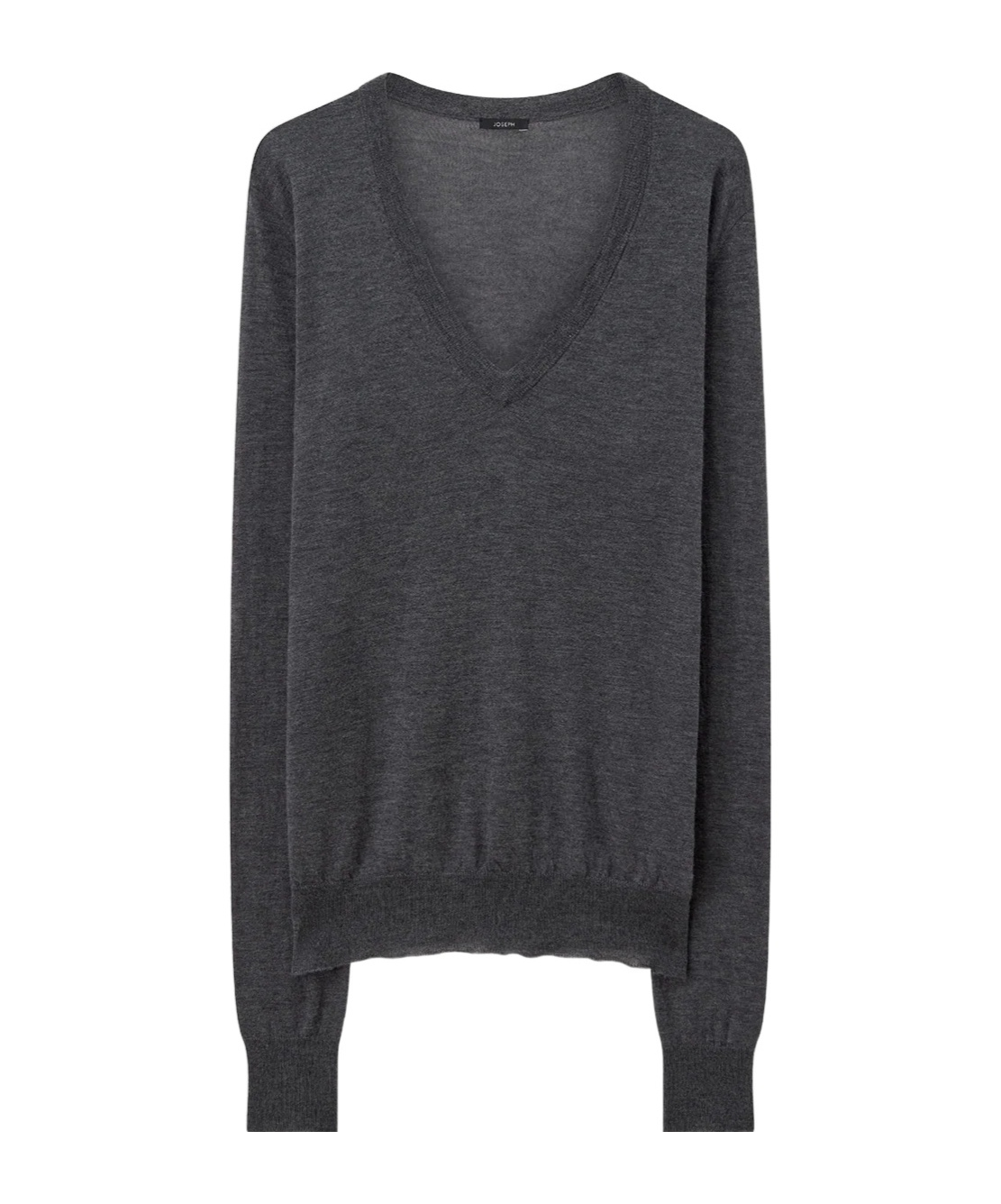 Joseph V-neck Wool Sweater In Black