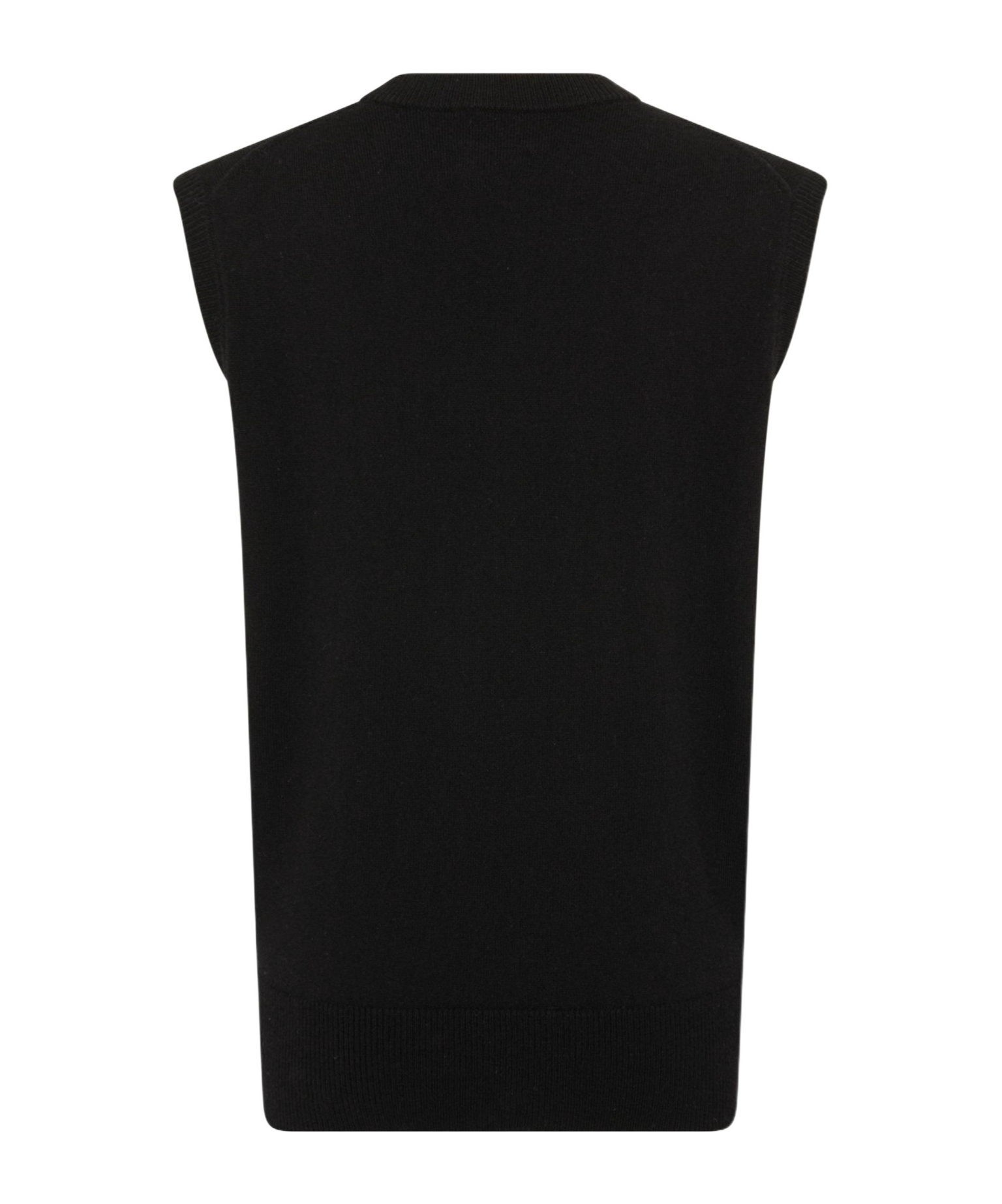 Shop Anine Bing Sleeveless Knitted Vest In Black
