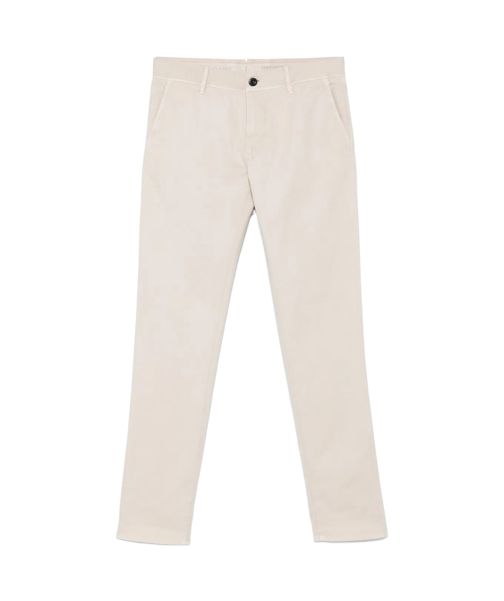 Incotex Tapered Trousers With Belt Loops And Double Welt Pockets In White