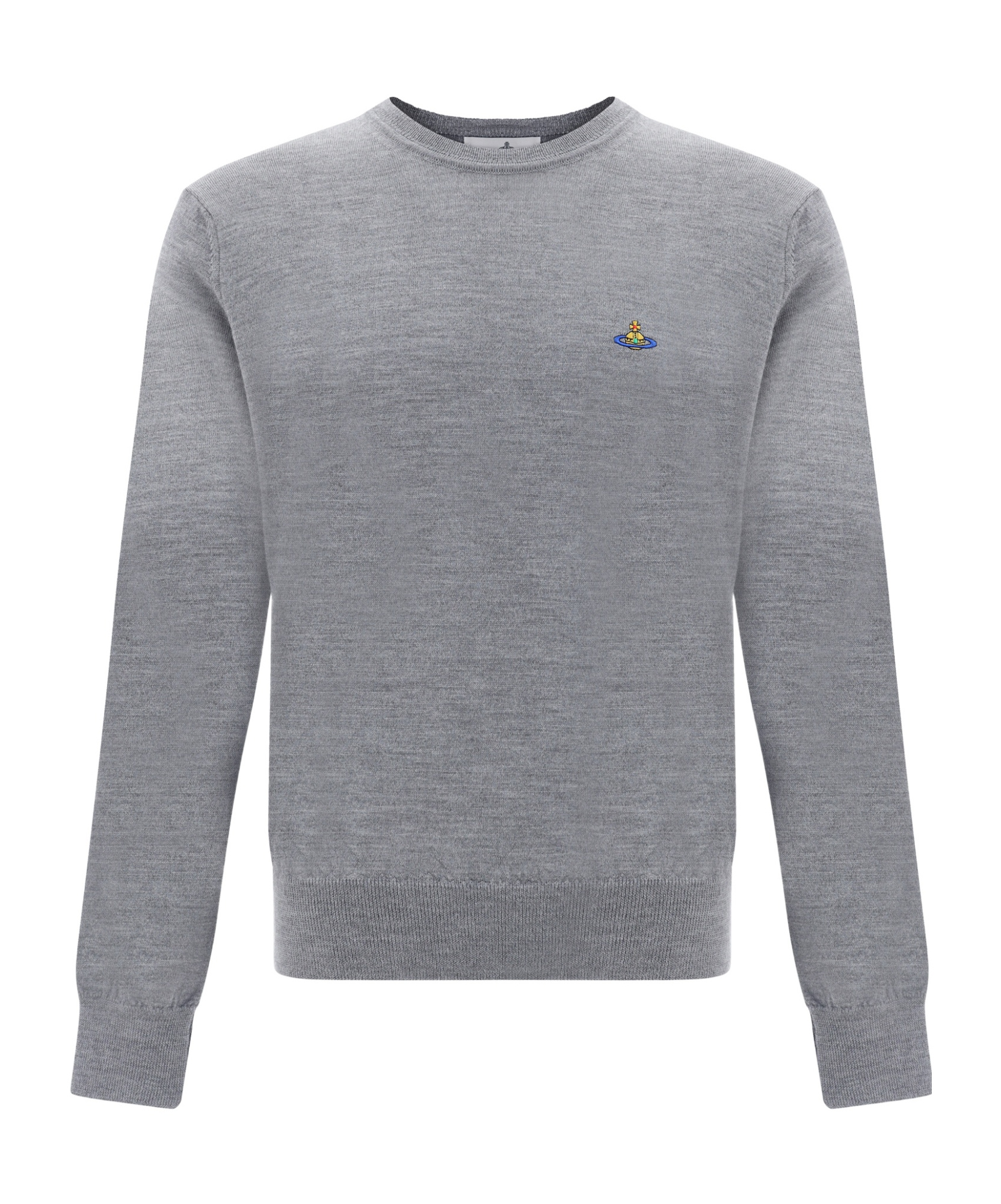 Vivienne Westwood Orb-embroidery Wool Sweater In Gray
