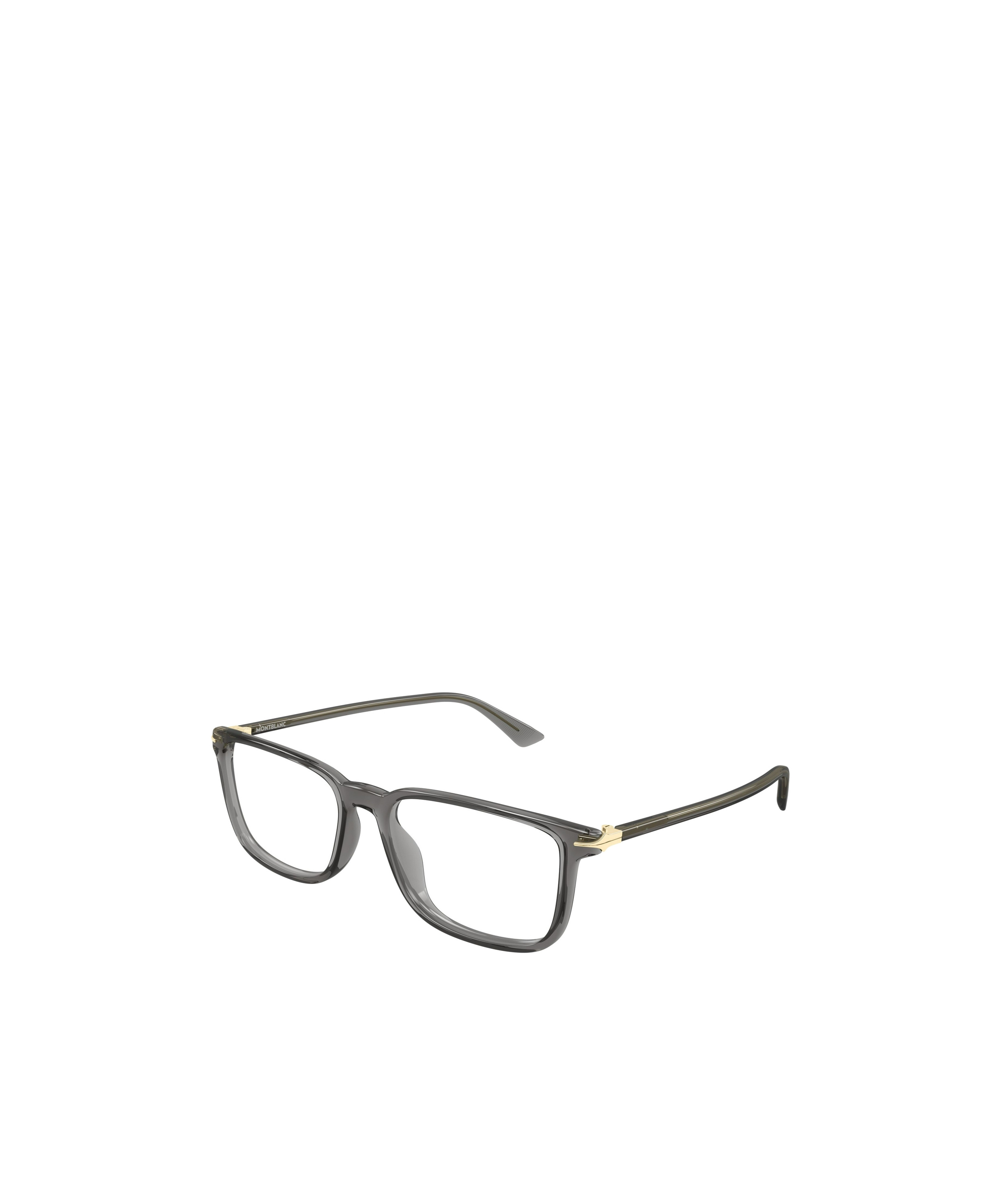 Montblanc Eyewear Rectangular Frame Glasses In Gray