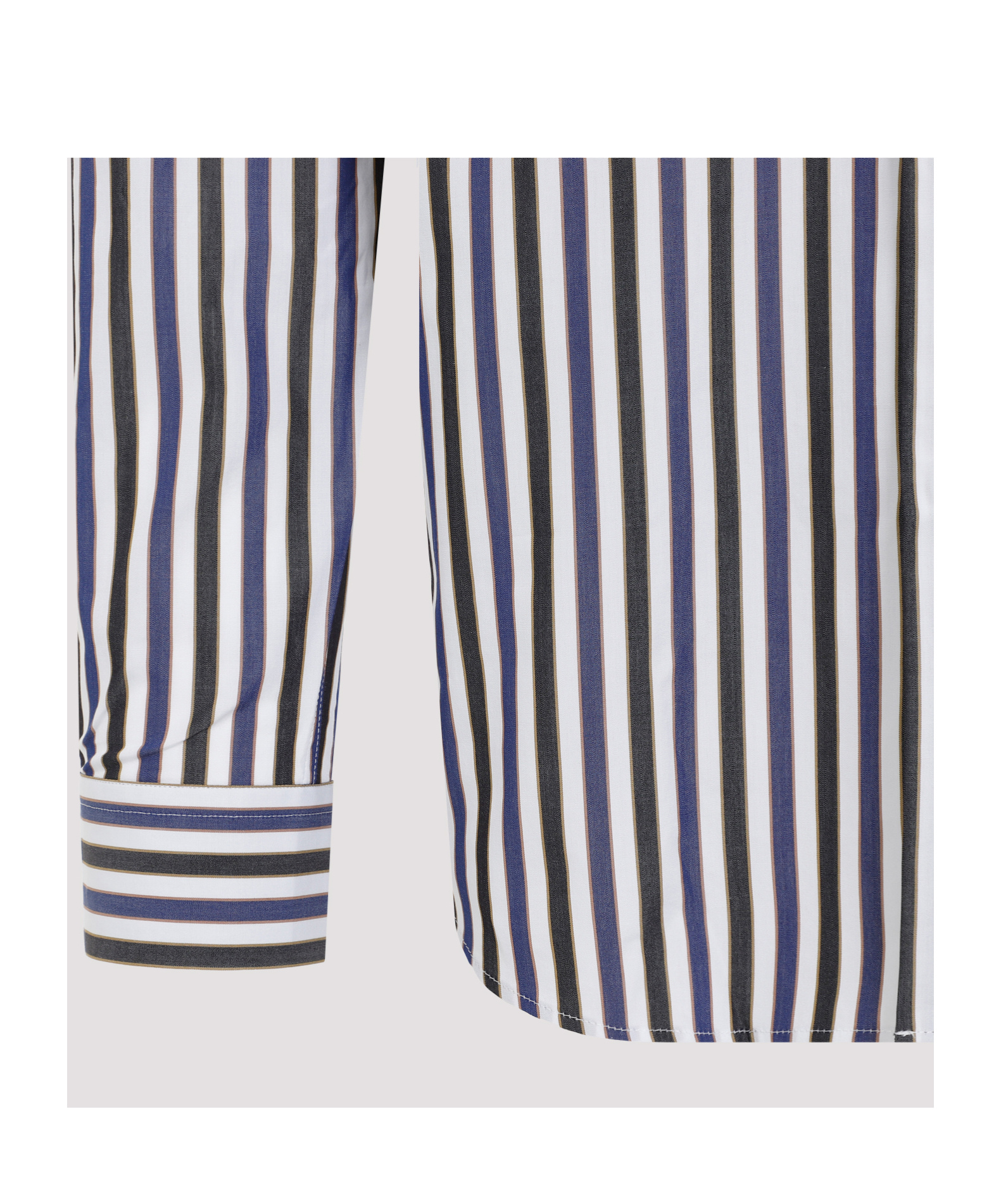 Shop Paul Smith Striped Cotton Shirt In White