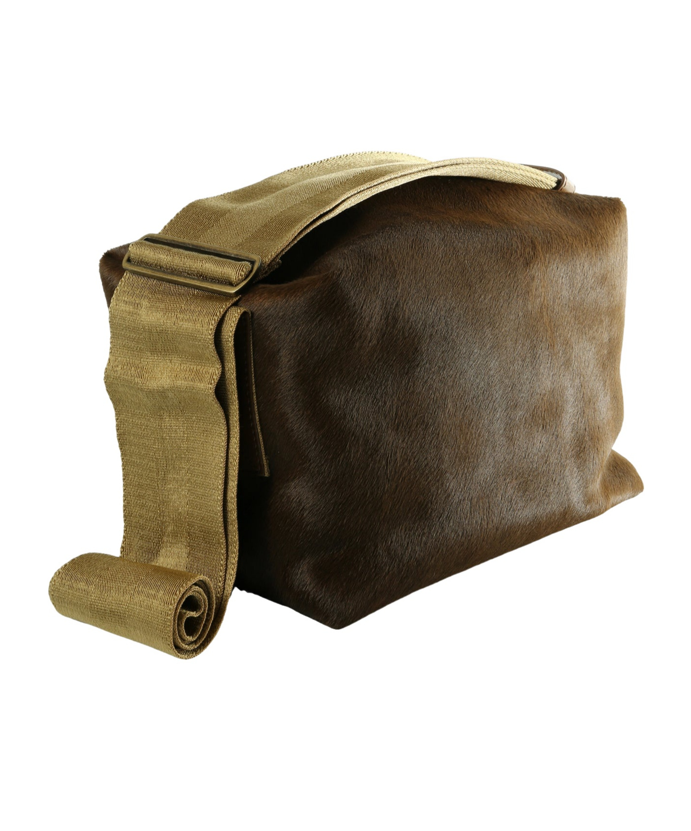 Uma Wang Small Shoulder Bag With Wide Straps In Brown