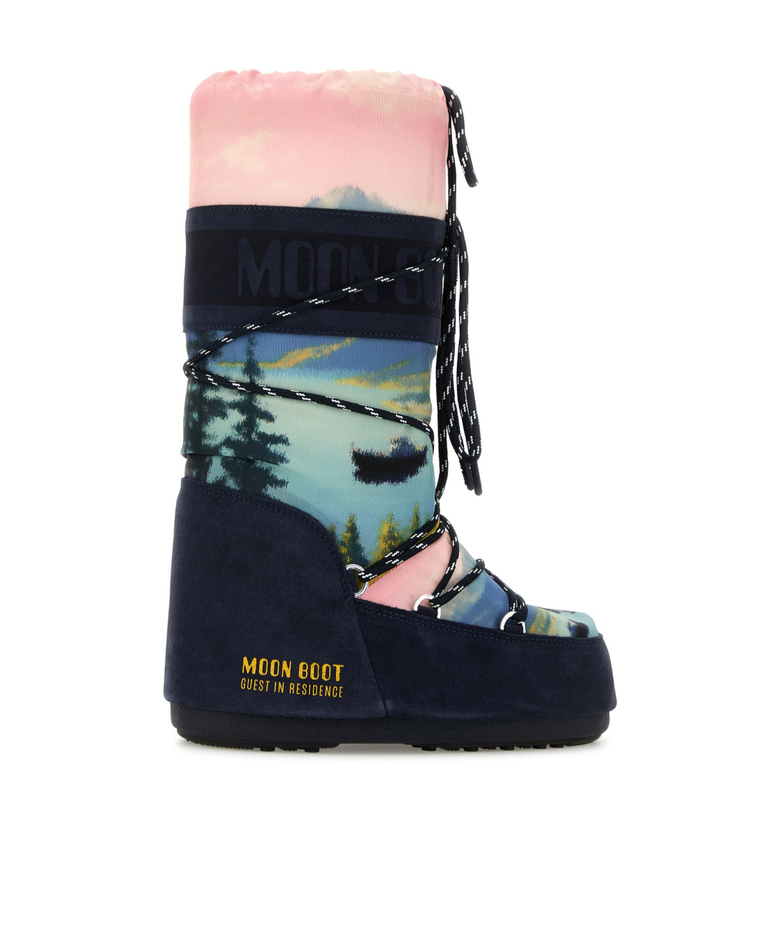 Moon Boot Lace-up Snow Boots In Multi