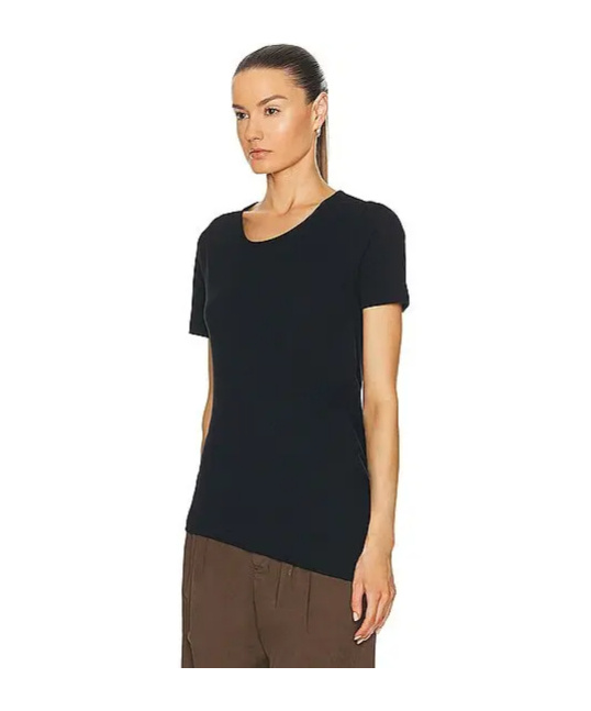 Lemaire Short-sleeved T-shirt In Black