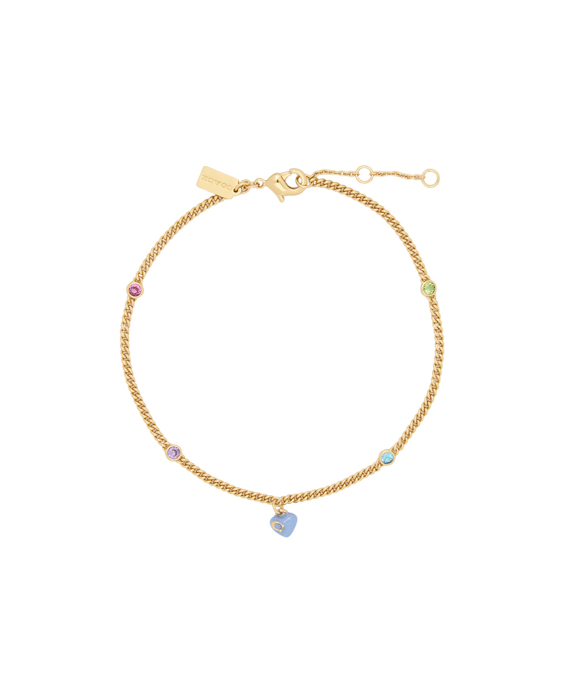 Coach Chain Anklet In Gold
