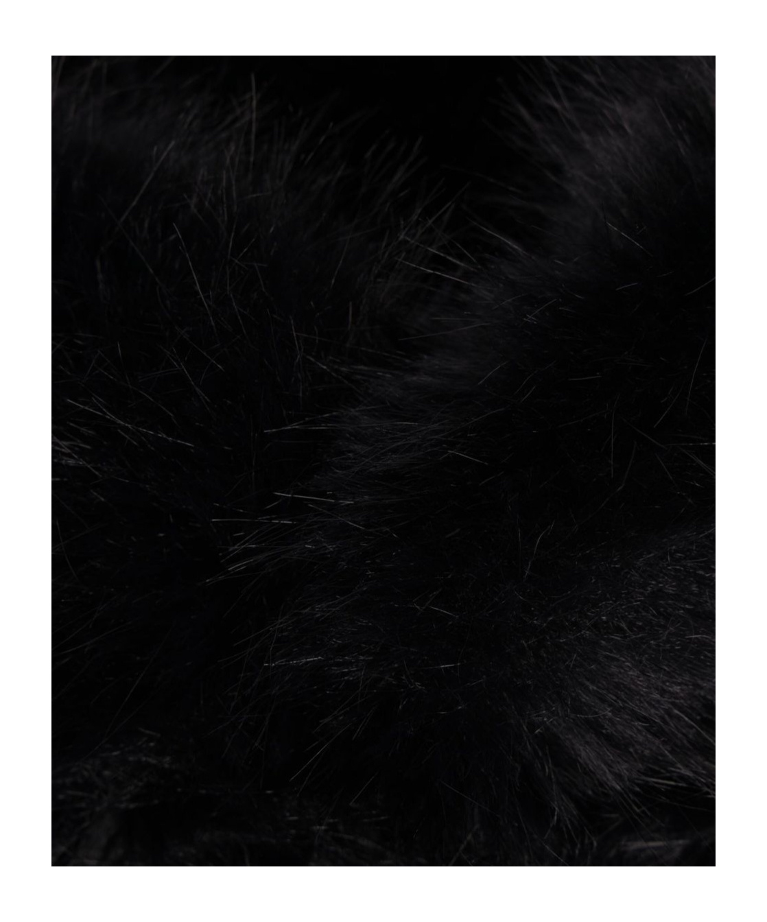 Vaquera Faux-fur Leather Coat In Black