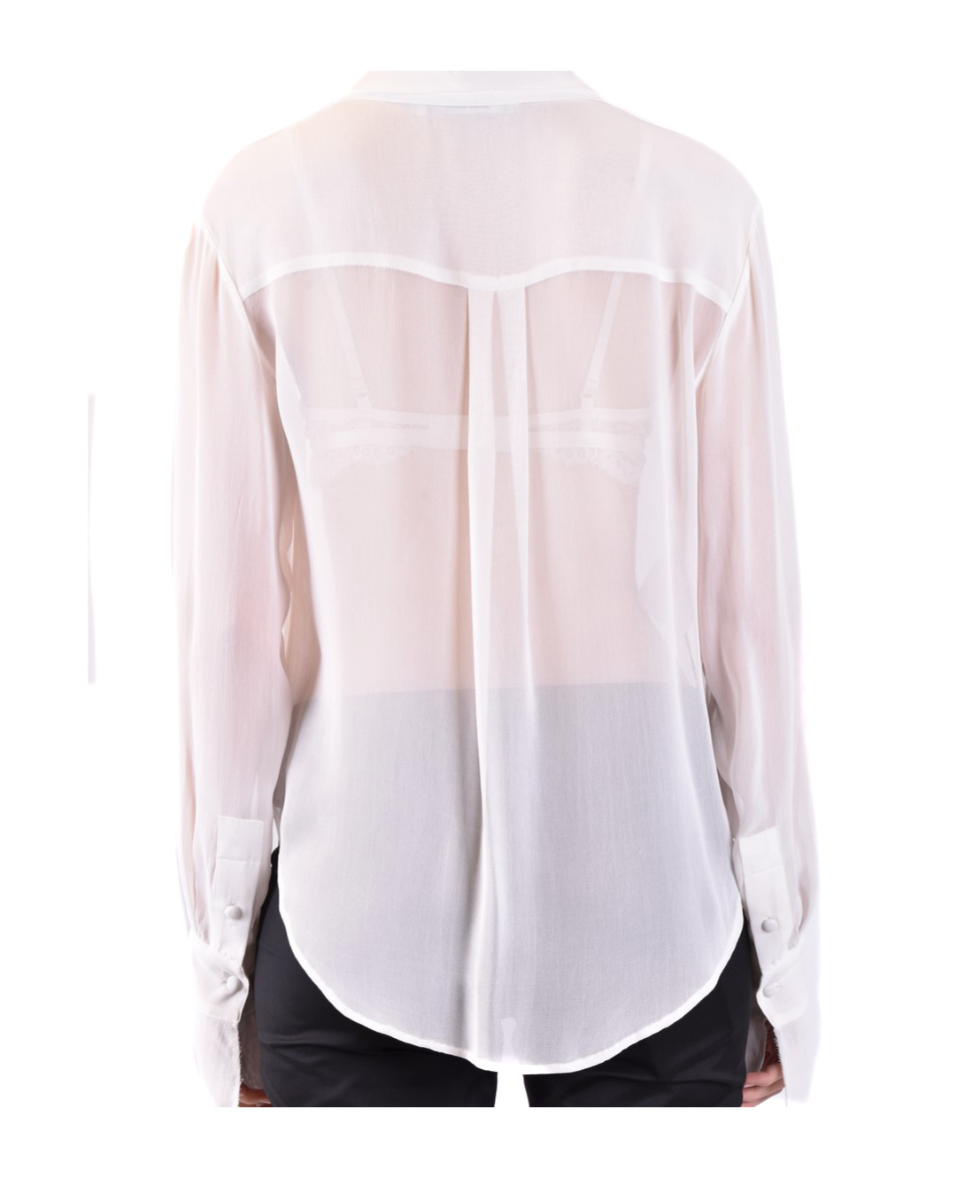 Philosophy Di Lorenzo Serafini Raw-edge Long-sleeve Shirt In Pink
