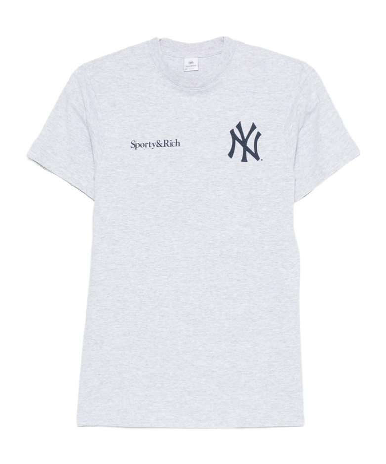 Sporty And Rich New York Yankees T-shirt In Gray