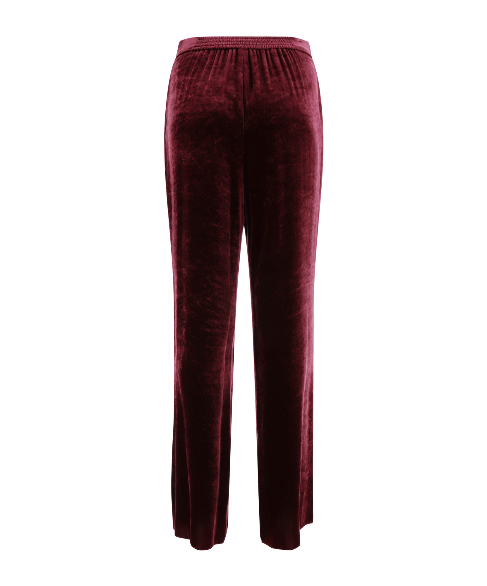 Shop Etro Velvet Palazzo Trousers In Black