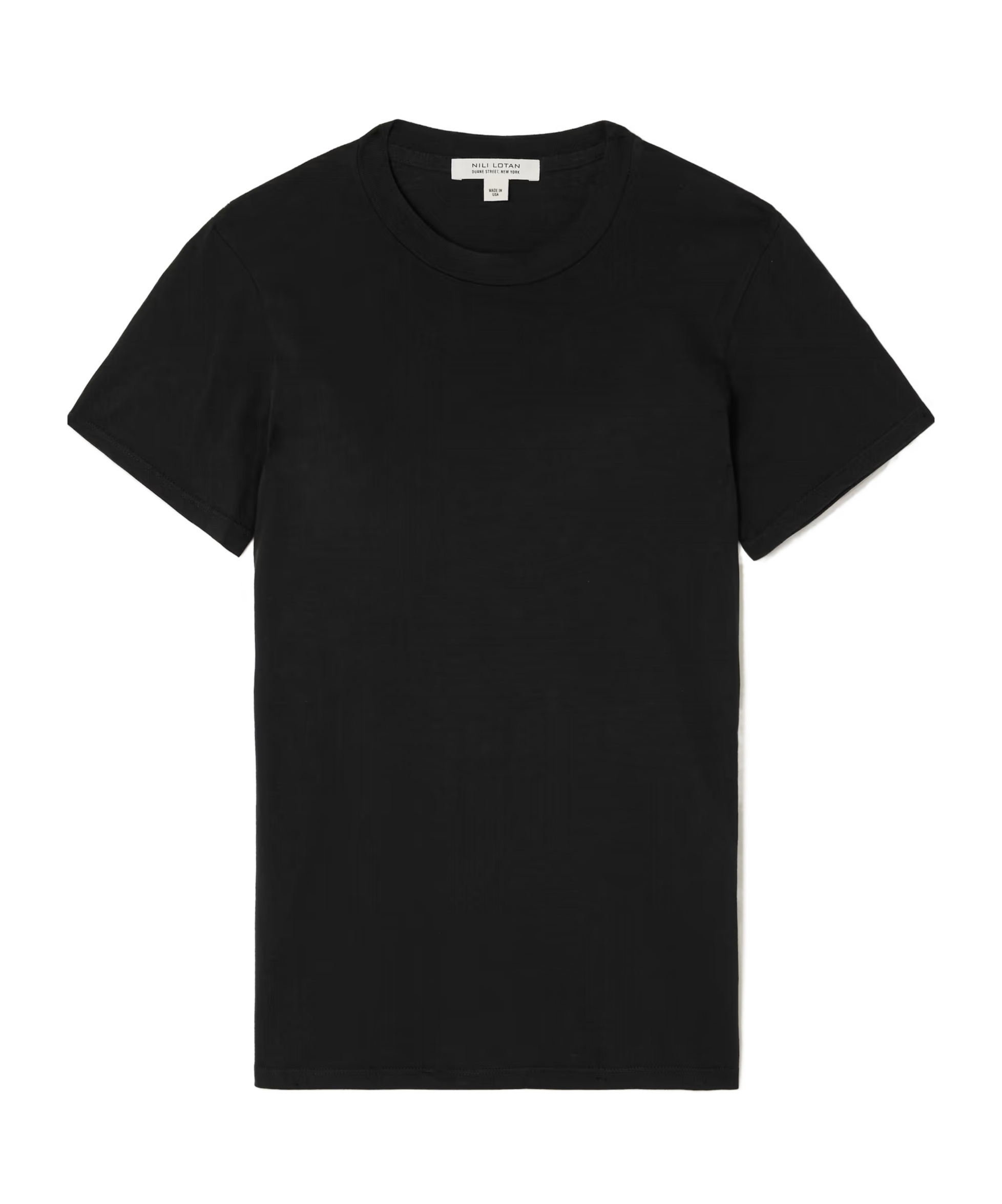 Nili Lotan Mariela Short Sleeve T-shirt In Black