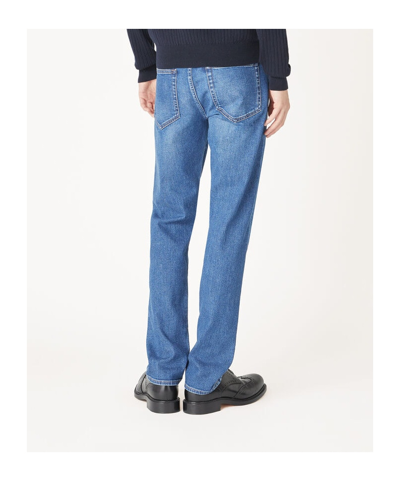 Loro Piana Belt-loop Jeans In Blue
