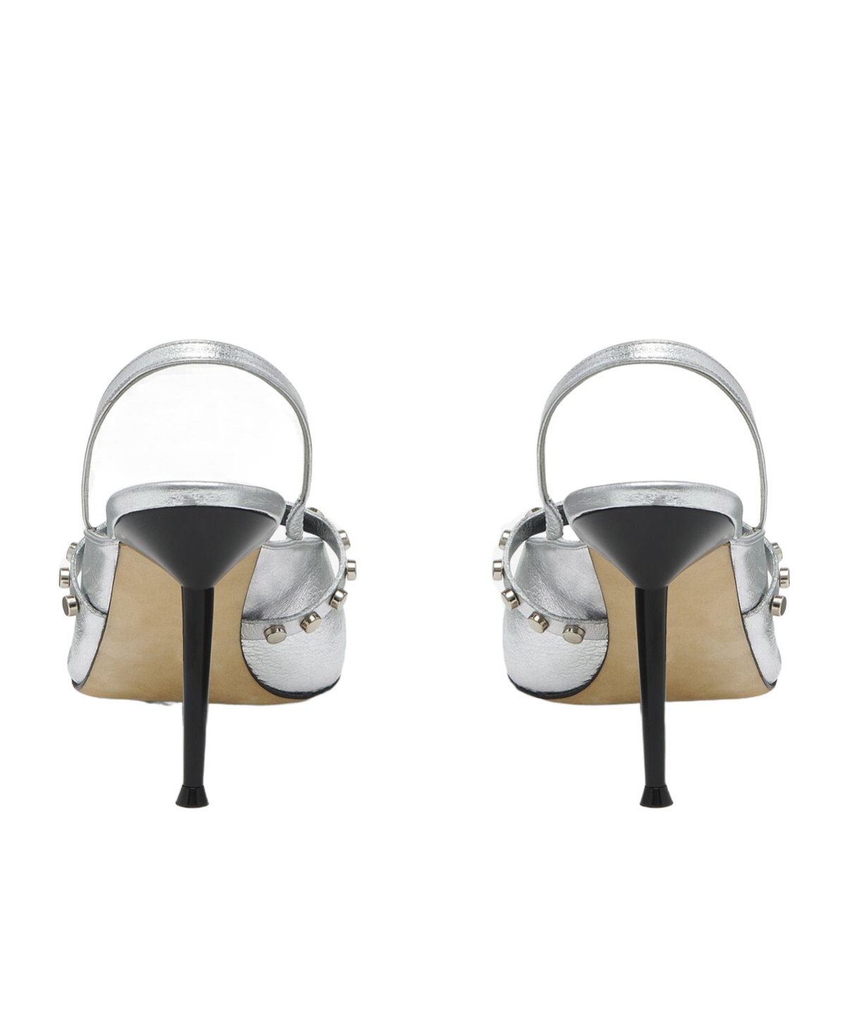 Alexander Mcqueen Metallic Leather Pumps Studded Detail