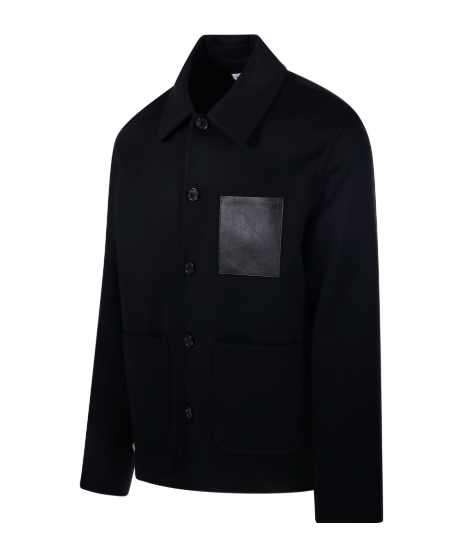 Loewe Anagram Workwear Jacket In Black