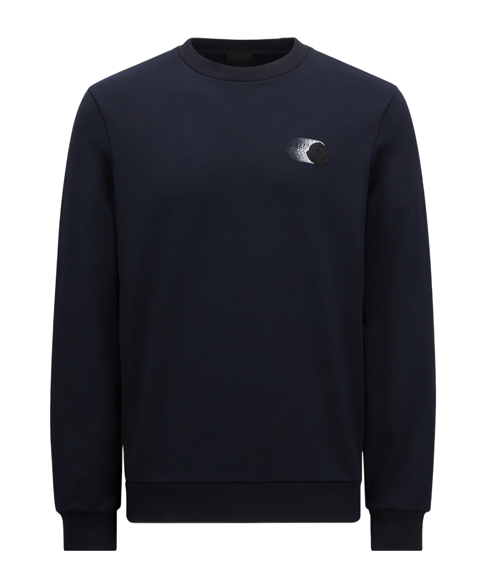 MONCLER MONCLER LOGO PATCH CREWNECK SWEATSHIRT