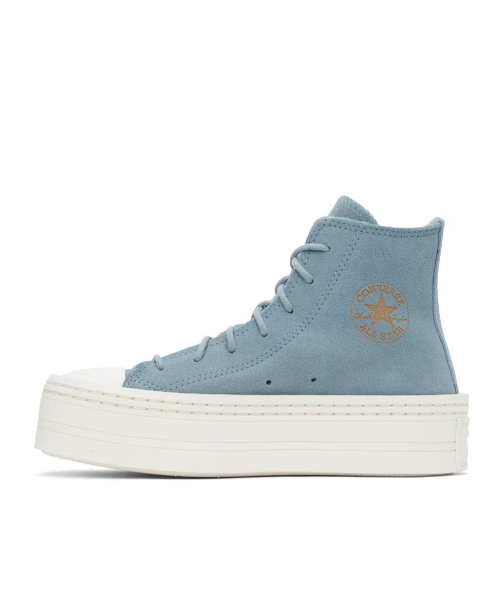 Converse Round Head Strapped High-top Casual Sneakers In White