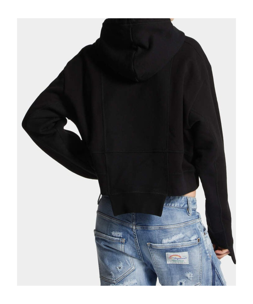 Dsquared2 Bettter X D2 Sliced Icon Hoodie In Black