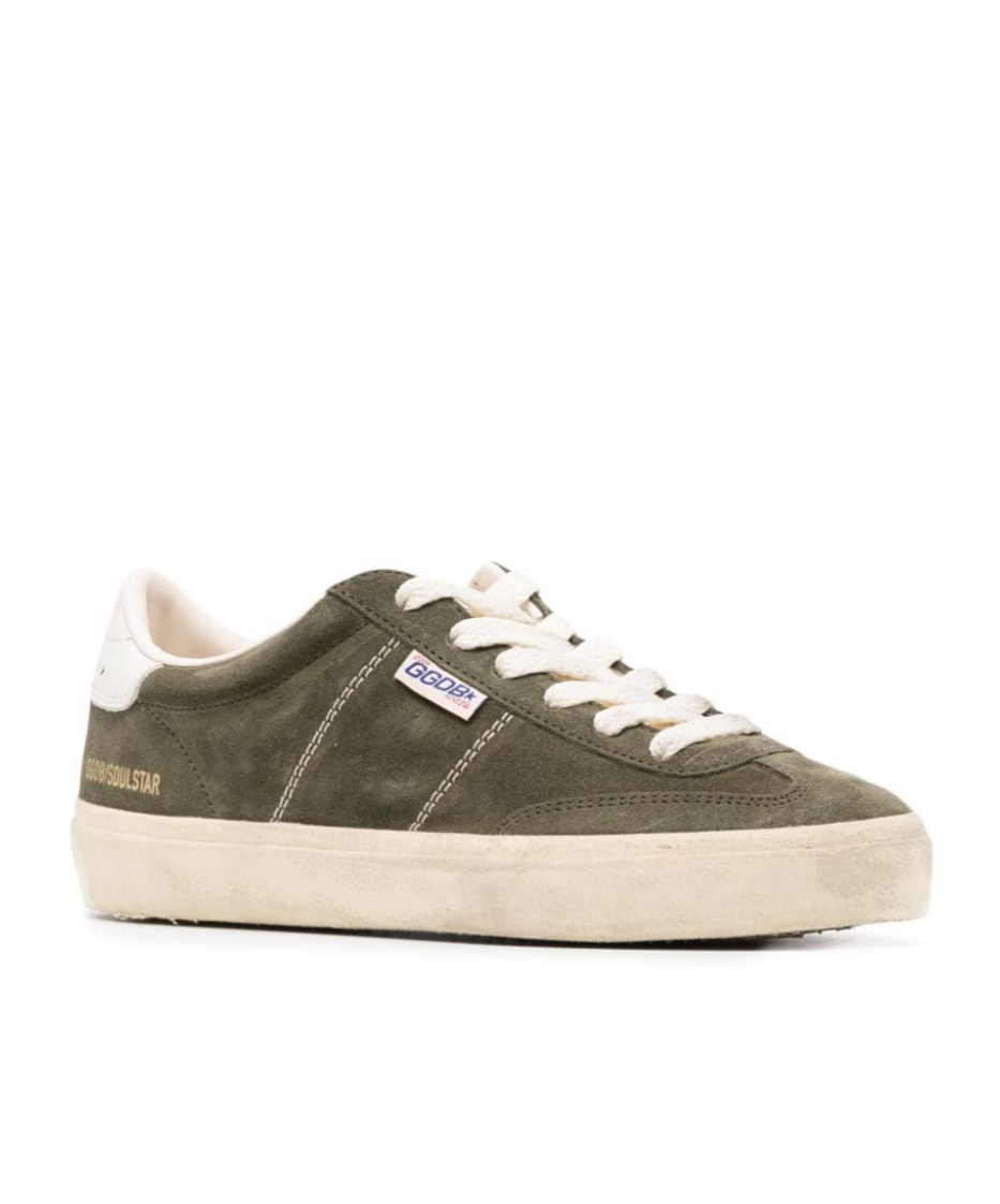 Golden Goose Soul Star Suede Low-top Sneakers In Nude