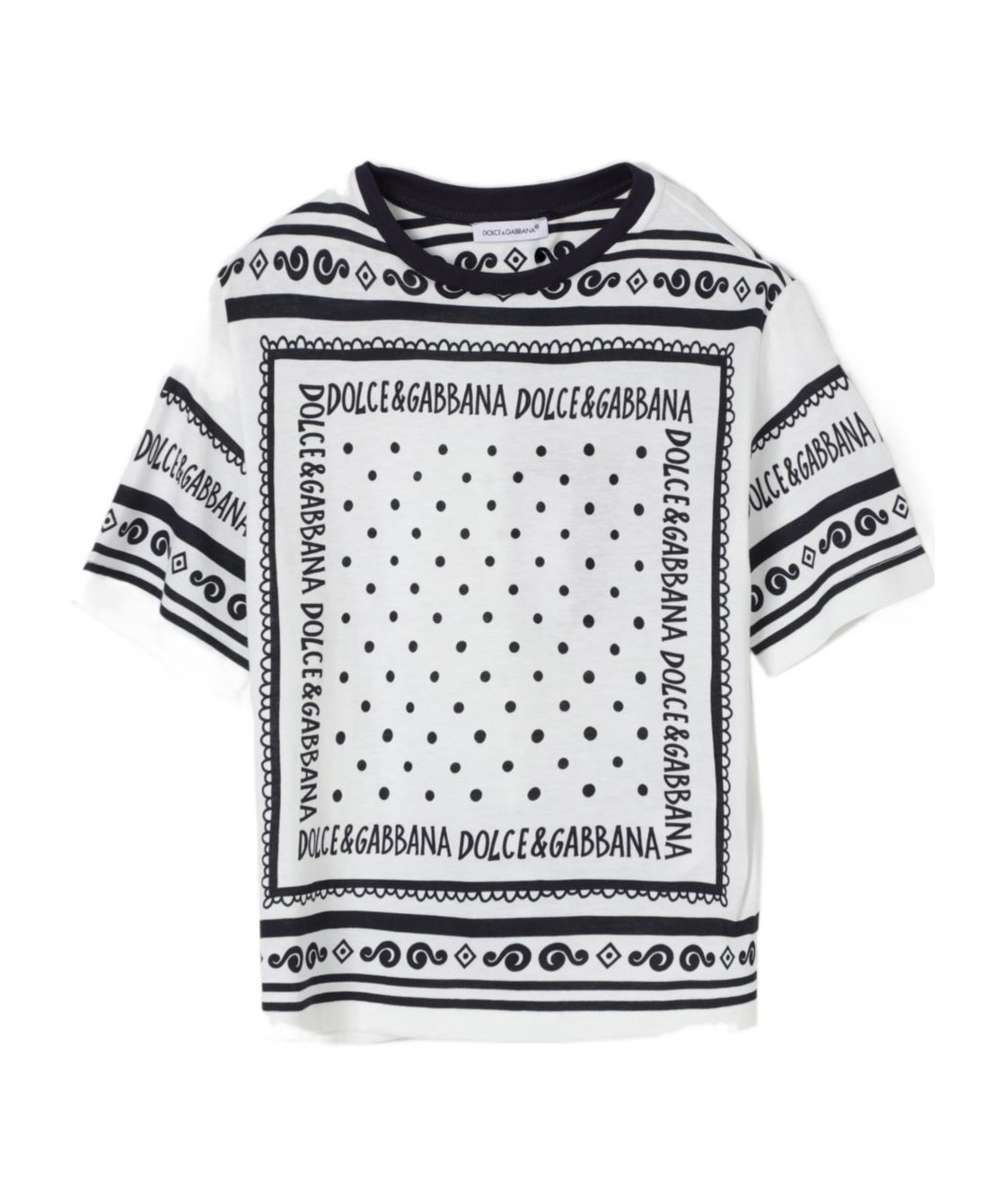 Dolce & Gabbana Bandana-print T-shirt In White