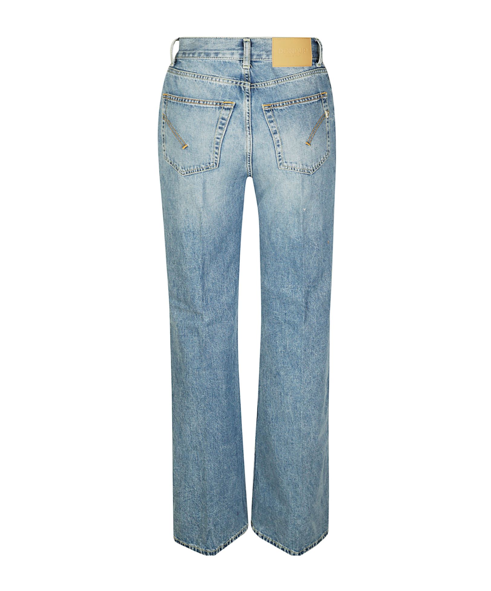 Dondup Amber Trousers Rivet Detailing In Blue