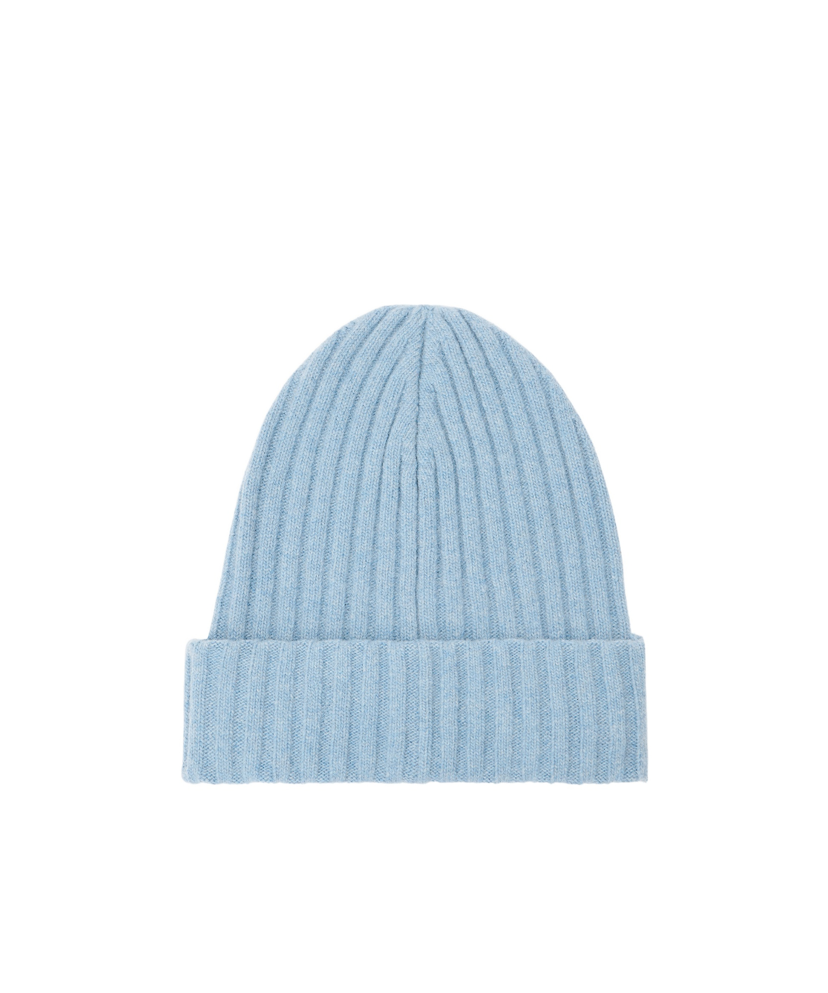 Alexander Wang Logo-patch Ribbed Beanie Hat In Blue