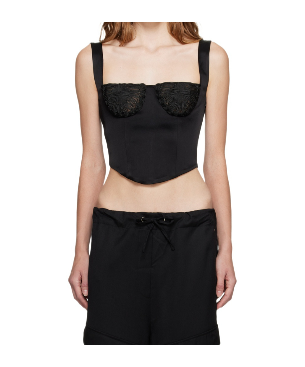 Paris Georgia Embroidered Vest In Black