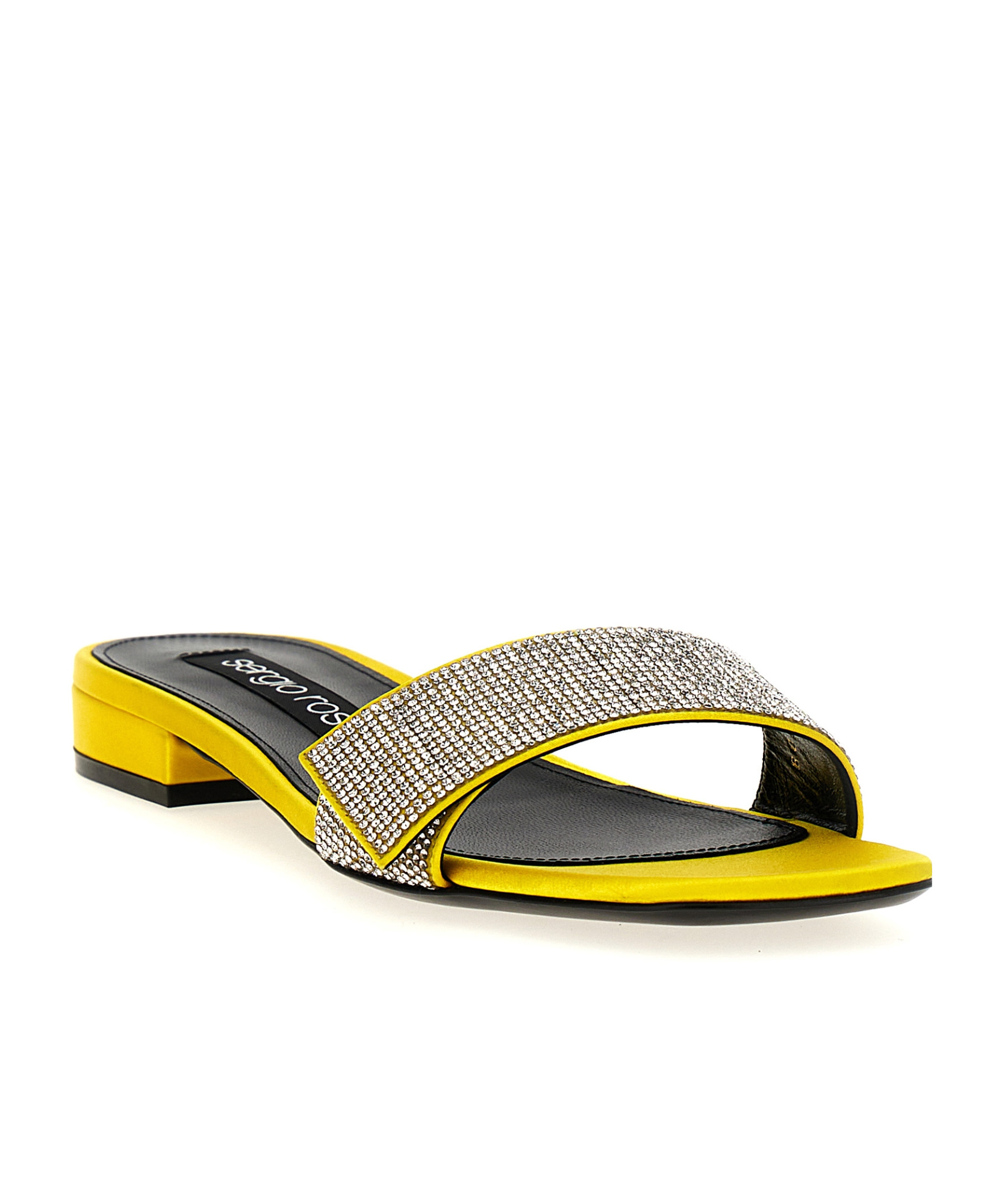 Shop Sergio Rossi Sr Paris Sandals In Yellow