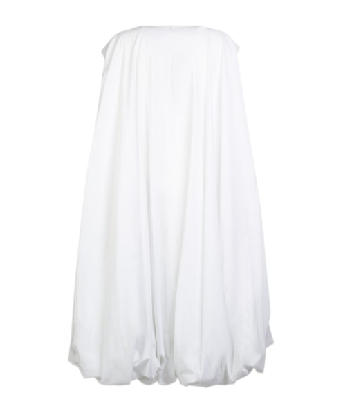 THE ROW TADAO MEDIUM LENGTH DRESS WITH LOTUS LEAF RIM