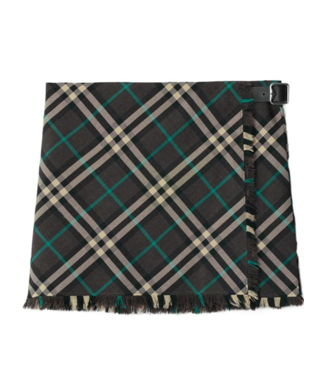 Burberry Embroidered Polyester Blend Mini Skirt In Black