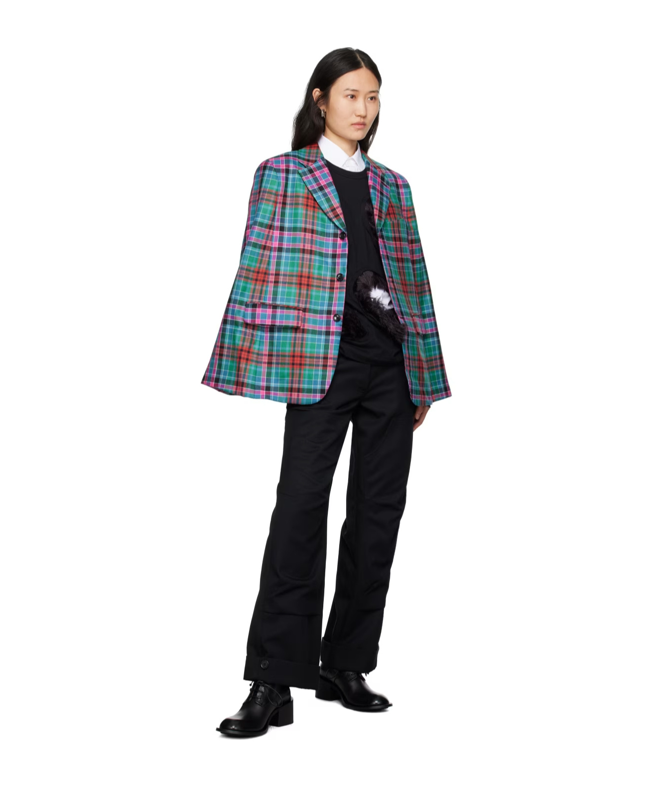 COMME DES GARÇONS PLAID CASUAL JACKET 