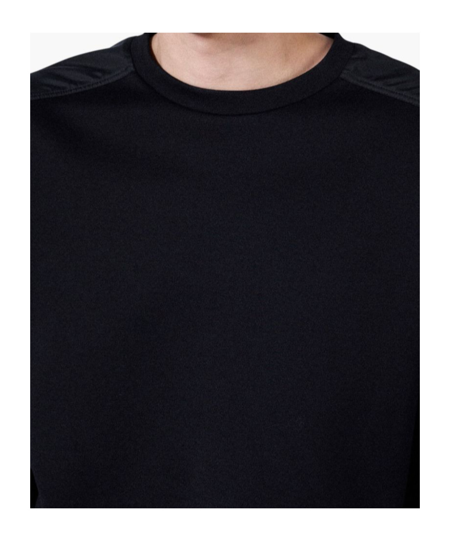 Prada Panelled Sweatshirt In Black