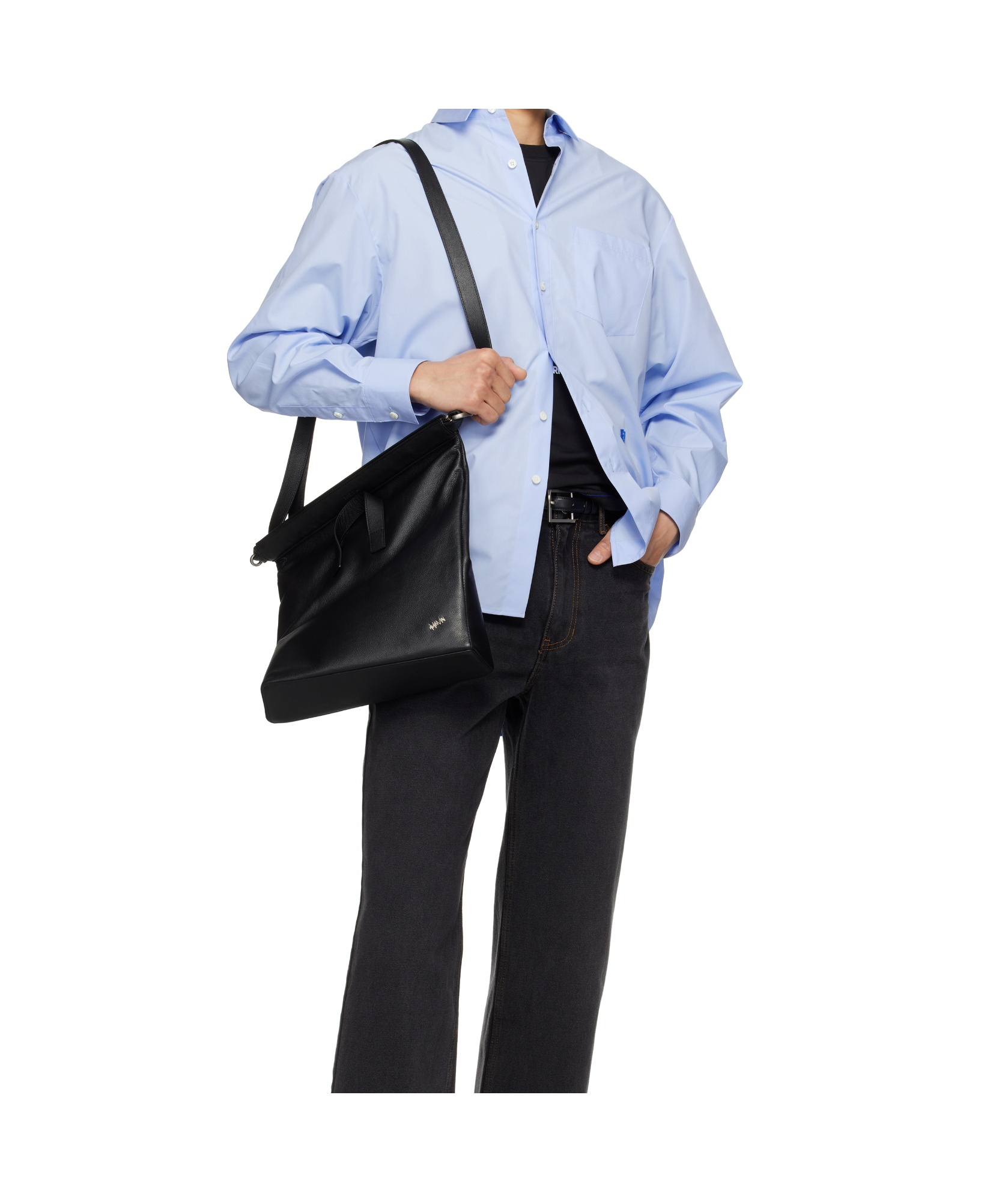 Ader Error Long Sleeve Shirt In Blue