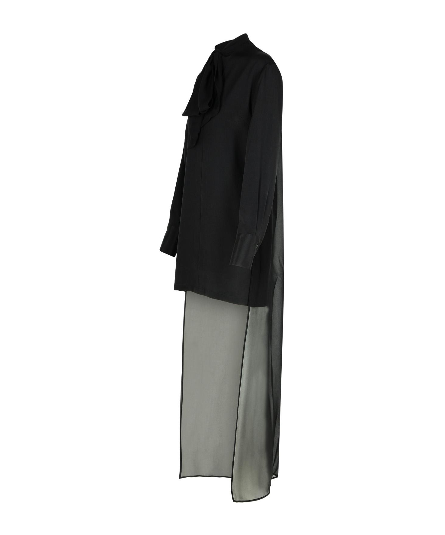 P.a.r.o.s.h Soiree Black Silk Dress In Black