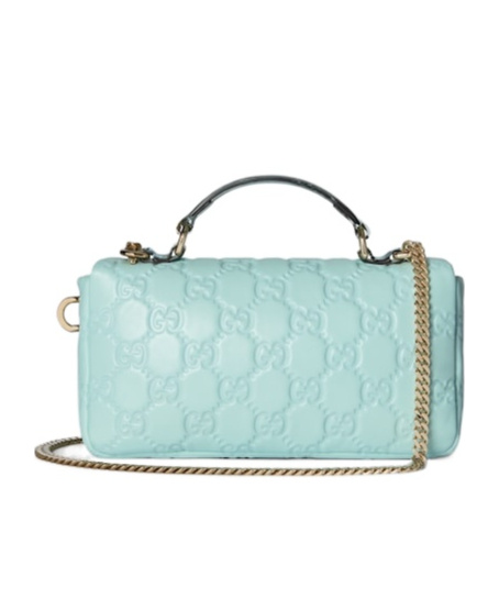 Gucci Gg Milano Small Top Handle Bag In Blue