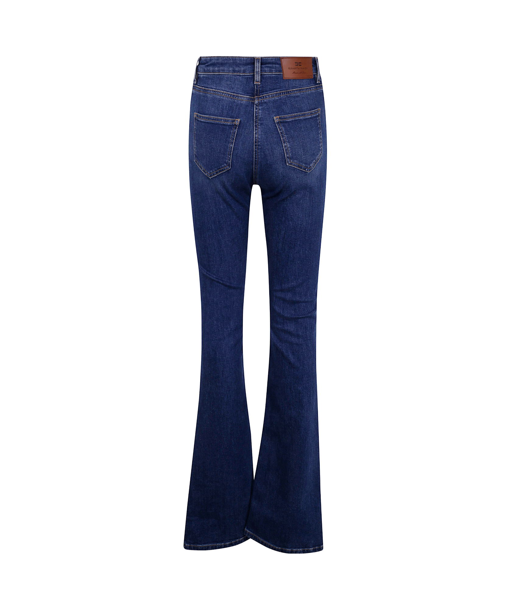 ELISABETTA FRANCHI BOW-DETAILING FLARED JEANS